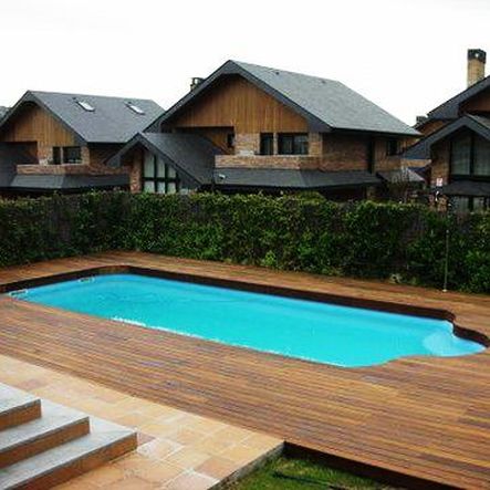 jardin piscina madera